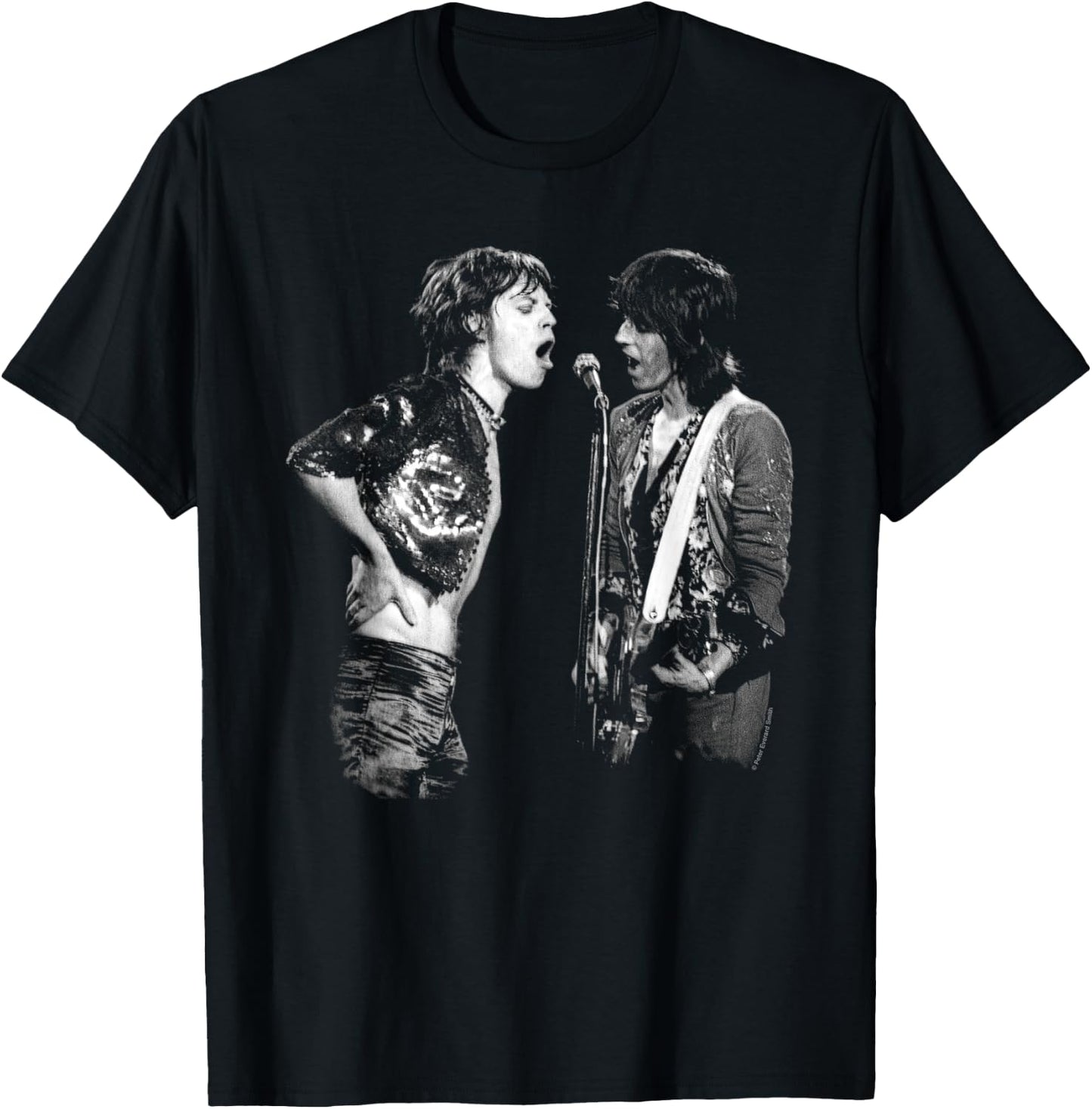 Keith Richards Mick Jagger Rolling Stones by Everard Smith , Black, S T-Shirt - T-Shirt | Black