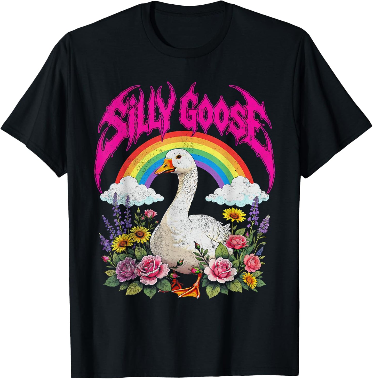 Silly Goose Heavy Metal T-Shirt - T-Shirt | Black