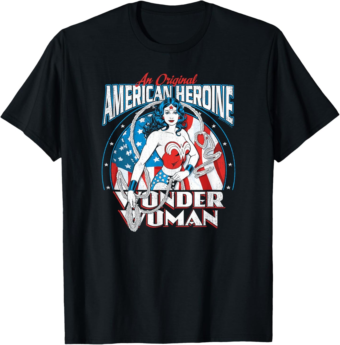 Wonder Woman American Heroine T-Shirt - T-Shirt | Black