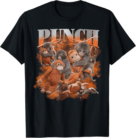 Bootleg Baby Monkey Punch T-Shirt - T-Shirt | Black