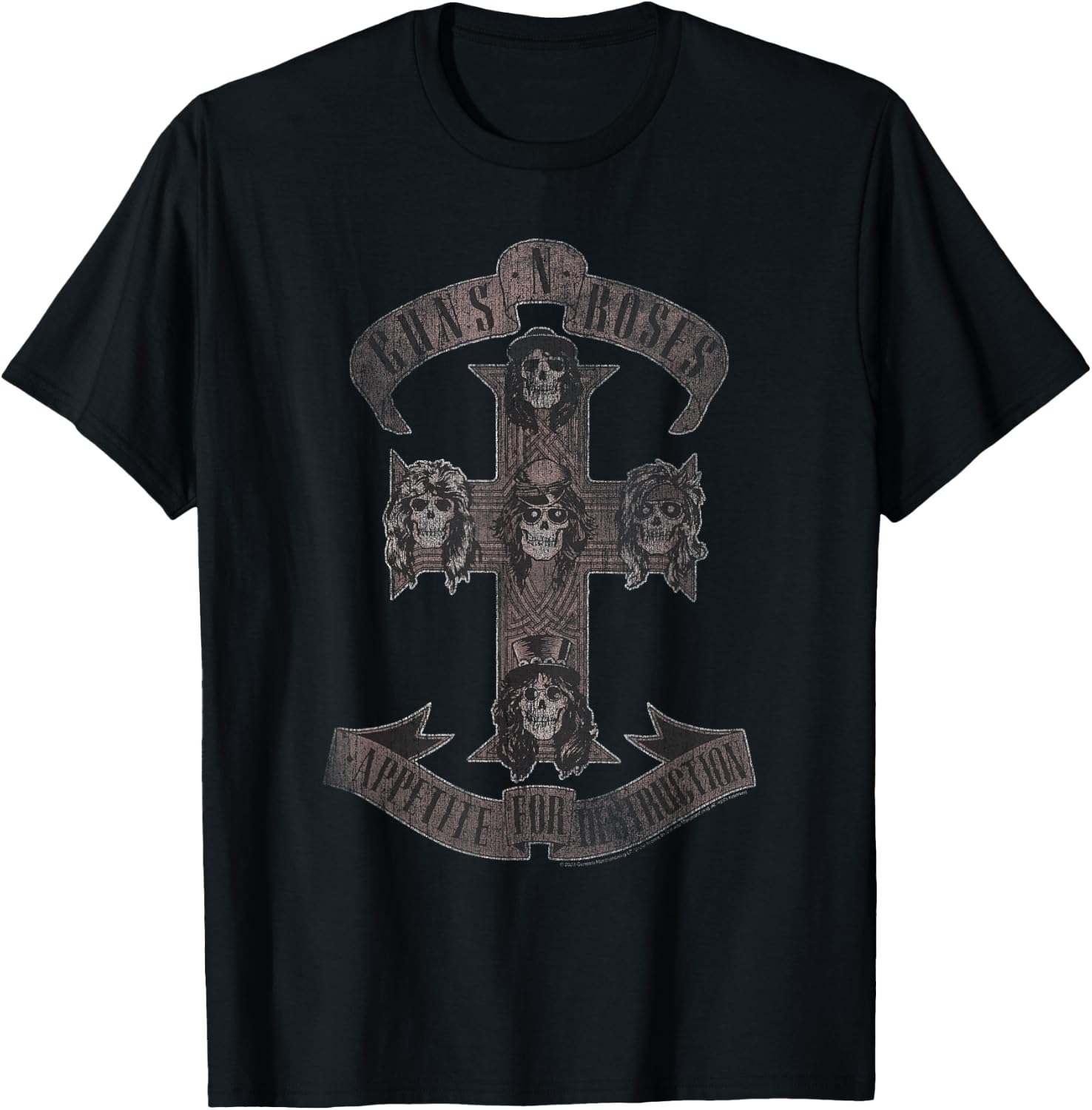 Guns 'n' Roses Appetite for Destruction Rock Music Band T-Shirt - T-Shirt | Black