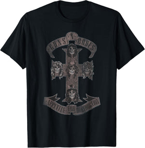Guns 'n' Roses Appetite for Destruction Rock Music Band T-Shirt - T-Shirt | Black