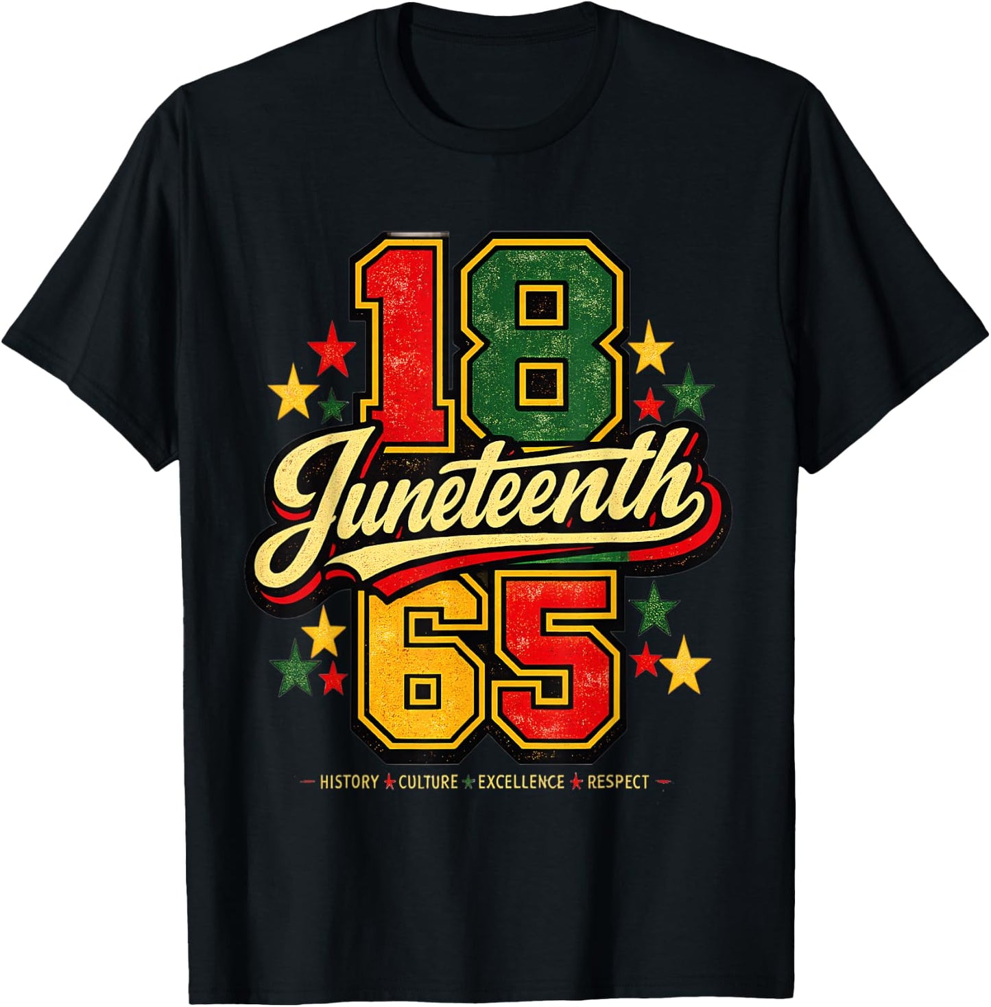 Juneteenth 1865 Black History Culture Excellence Respect T-Shirt - T-Shirt | Black