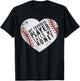 My Favorite Player Calls Me Honey Men Women Baseball Heart T-Shirt - T-Shirt | Black