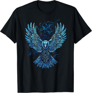 Odin's Raven Viking Valhalla Viking Mythology T-Shirt - T-Shirt | Black