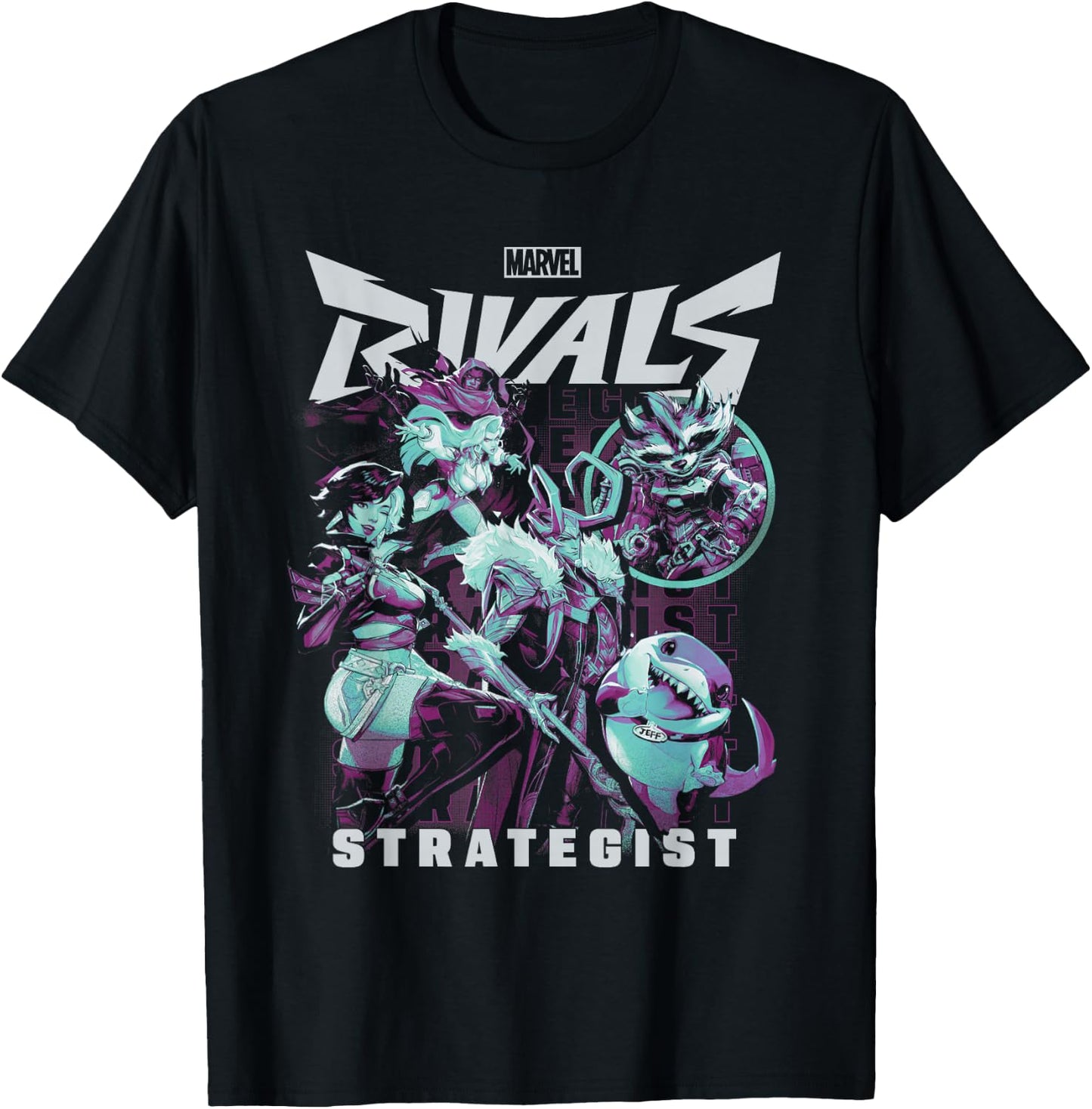 Marvel Rivals Strategist Trend T-Shirt - T-Shirt | Black