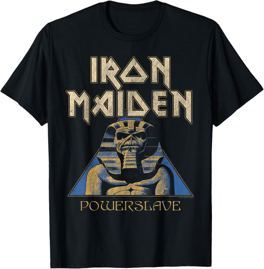 Iron Maiden Pyramid Sphinx Navy T-Shirt - T-Shirt | Black