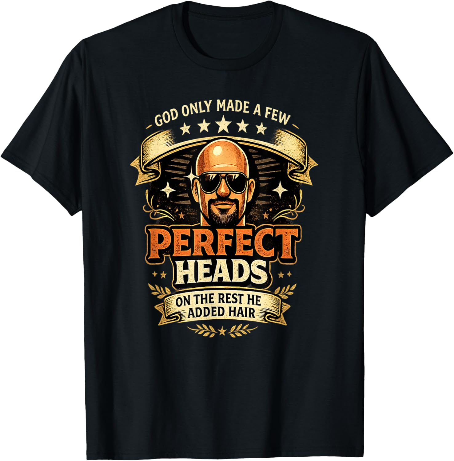 Just Another Bald Guy Funny Men Humor T-Shirt - T-Shirt | Black