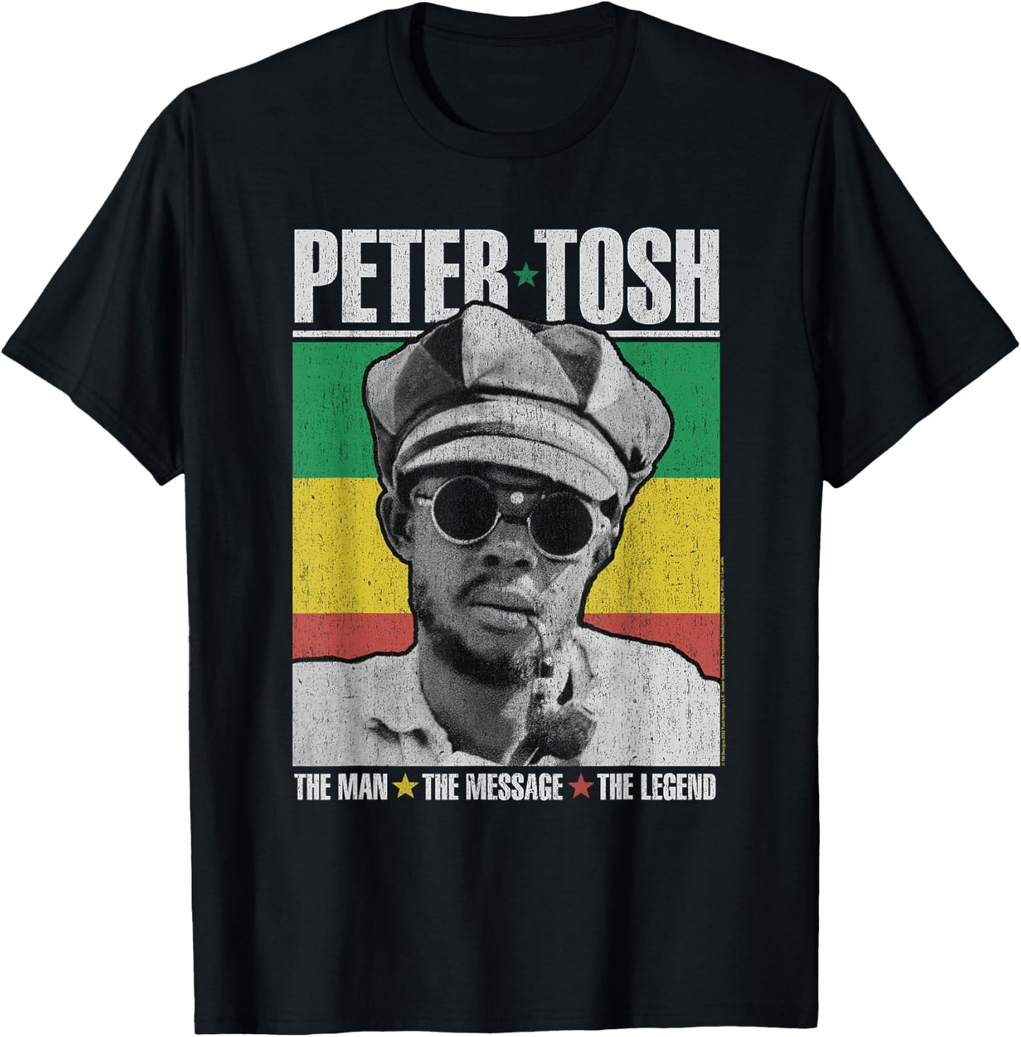Peter Tosh Sun Glasses T-Shirt - T-Shirt | Black