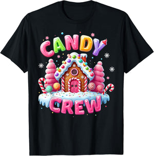 Candy Land Candy Crew Decorations Sweetie Candy Squad Xmas T-Shirt - T-Shirt | Black
