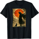 Guerrier et Combattant samouraï | Chat Noir et Art Japonais Vintage T-Shirt - T-Shirt | Black