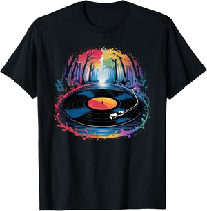 Vinyl Vinyl Switch Turntable Vintage Platinum T-Shirt - T-Shirt | Black