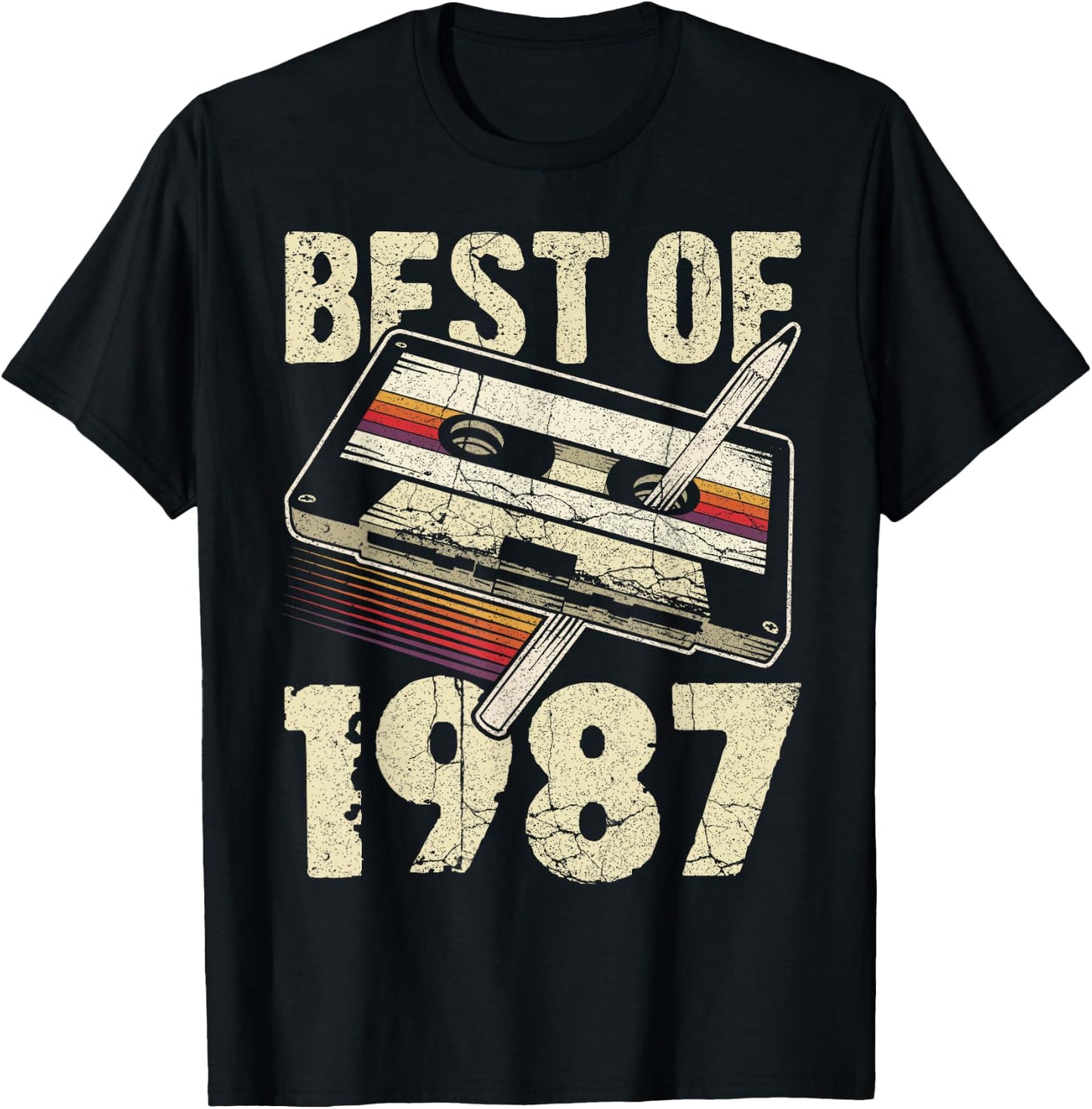 Best of 1987, Audio Kassette, 39. Geburtstag, 39 Jahre alt T-Shirt - T-Shirt | Black