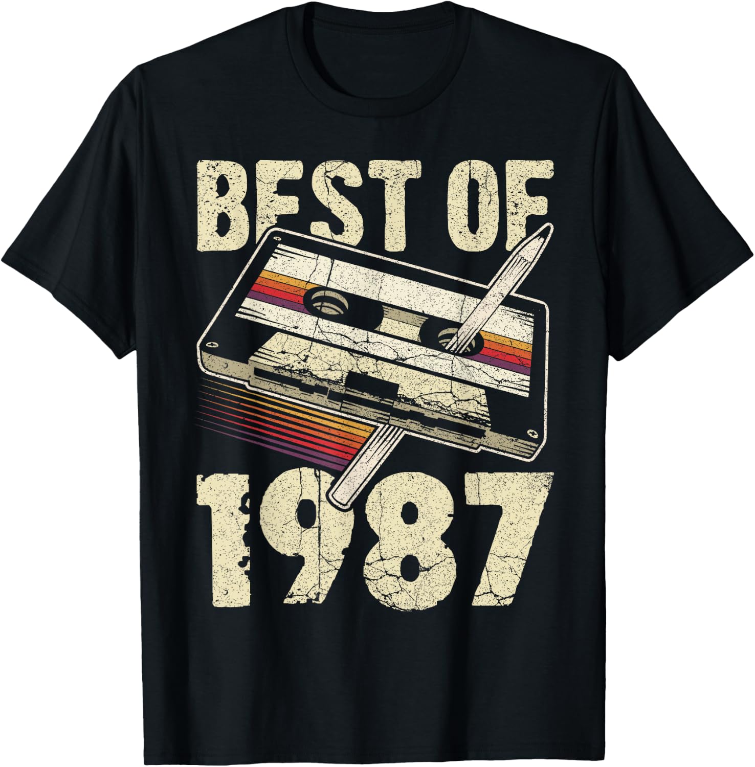 Best of 1987, Audio Kassette, 39. Geburtstag, 39 Jahre alt T-Shirt - T-Shirt | Black