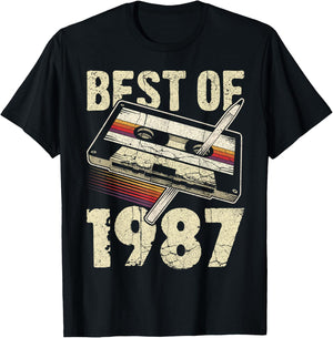 Best of 1987, Audio Kassette, 39. Geburtstag, 39 Jahre alt T-Shirt - T-Shirt | Black