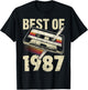 Best of 1987, Audio Kassette, 39. Geburtstag, 39 Jahre alt T-Shirt - T-Shirt | Black