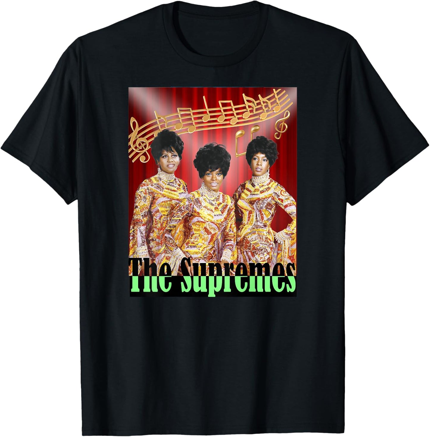 Supremes_003_Back Printed T-Shirt - T-Shirt | Black