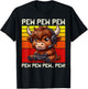 Highland Cow Gamer Pew Funny Video Games Vintage Boys Men T-Shirt - T-Shirt | Black