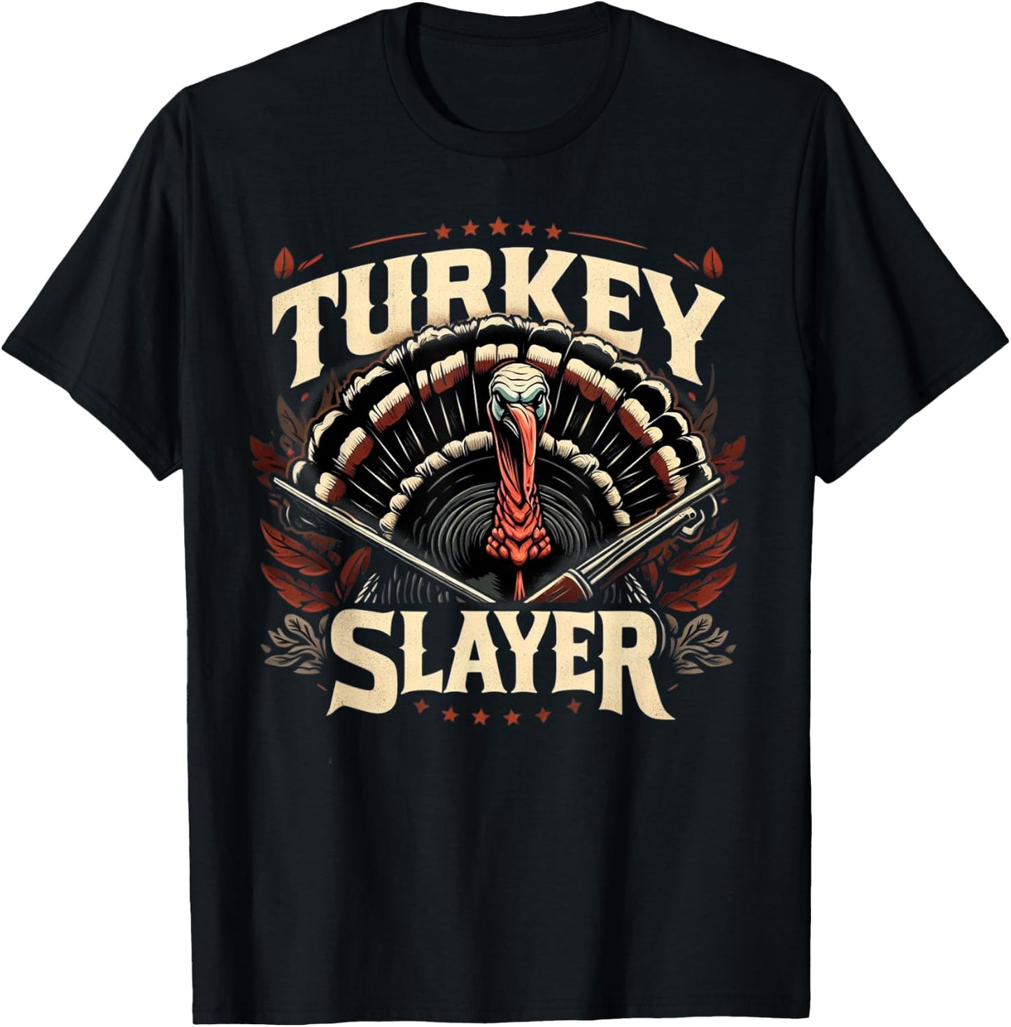 Spring Gobbler Non Camoflauge Turkey Slayer Turkey Hunting T-Shirt - T-Shirt | Black