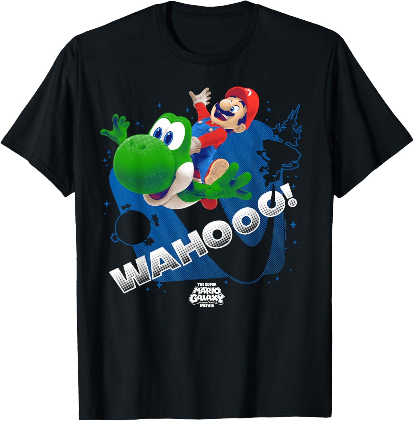 The Super Mario Galaxy Movie Wahoo Star Ride Journey T-Shirt - T-Shirt | Black
