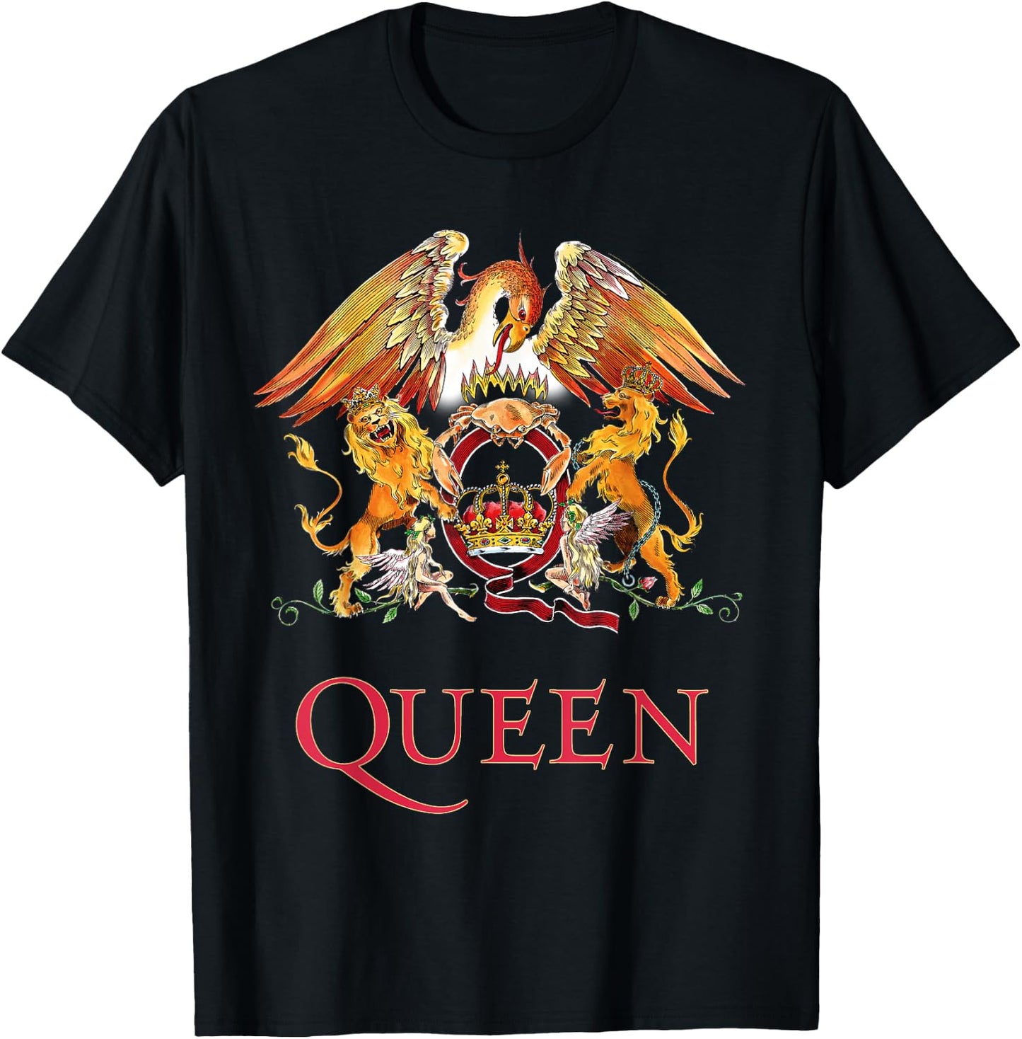 Queen Official Classic Crest , black T-Shirt - T-Shirt | Black
