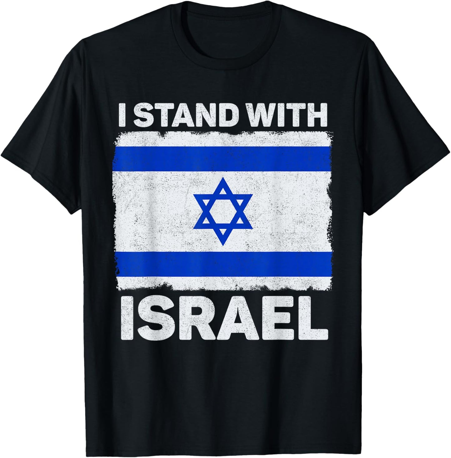 I Stand With Israel Israel Flagge Patriotisches Israel T-Shirt - T-Shirt | Black