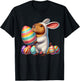 Easter Capybara Bunny Ears Funny Costume Kids Boys Girls T-Shirt - T-Shirt | Black