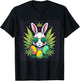 Easter Bunny With Marijuana Leaves 420 Day T-Shirt - T-Shirt | Black