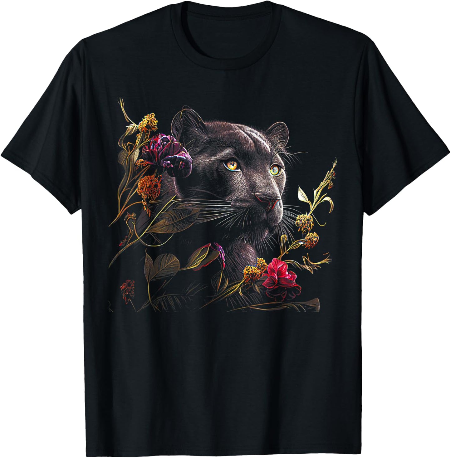 Panther Lover animal Big Cat Panther Animal black T-Shirt - T-Shirt | Black