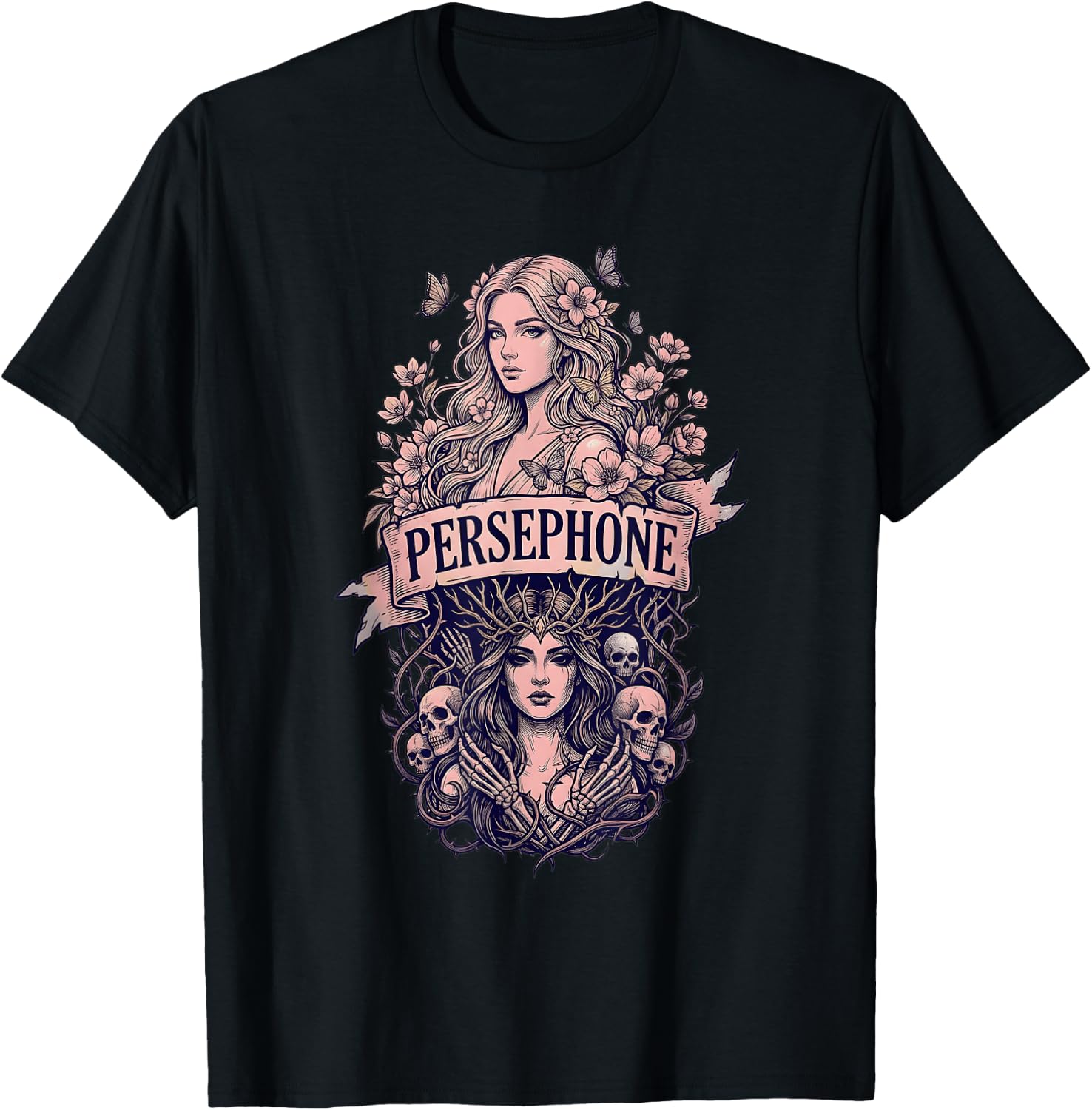 Persephone Goddess Mythology T-Shirt - T-Shirt | Black