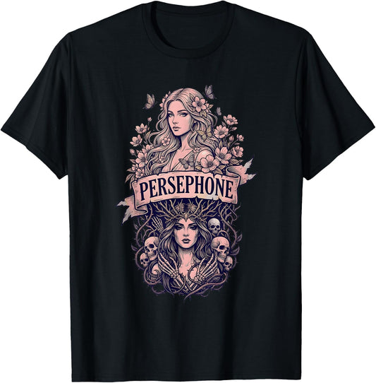 Persephone Goddess Mythology T-Shirt - T-Shirt | Black