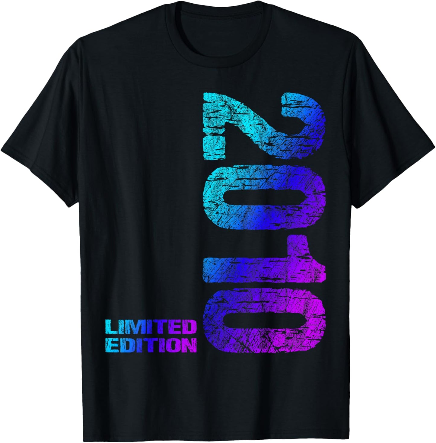 14th Birthday 2010 Limited Edition Boy Girl , black T-Shirt - T-Shirt | Black