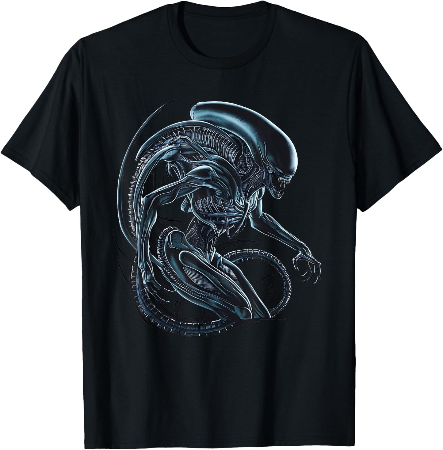 Xenomorph Alien Illustrated Poster, Black, S T-Shirt - T-Shirt | Black