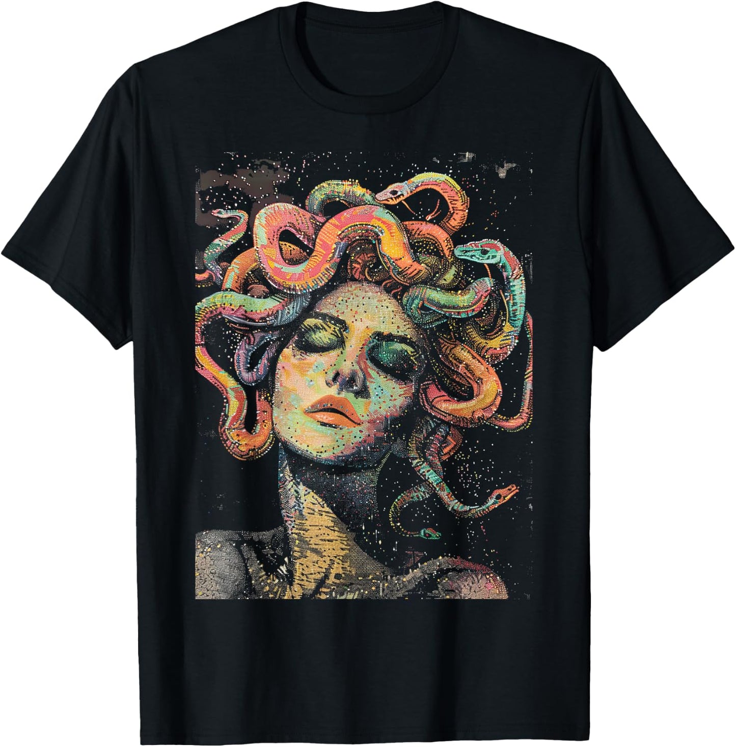 Medusa Gorgon Greek Mythology T-Shirt - T-Shirt | Black