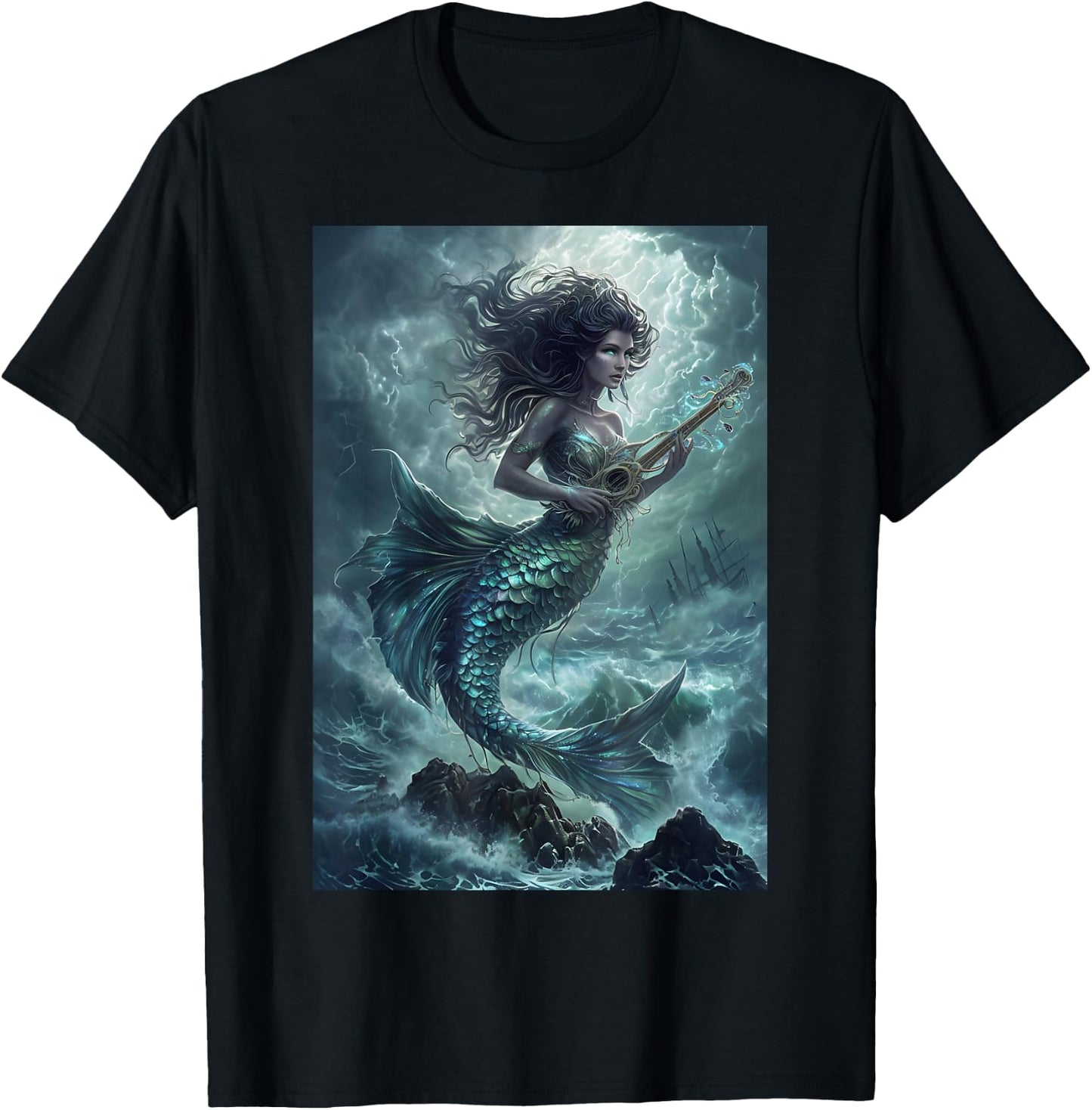 Mermaid Legend Mythology Myth T-Shirt - T-Shirt | Black