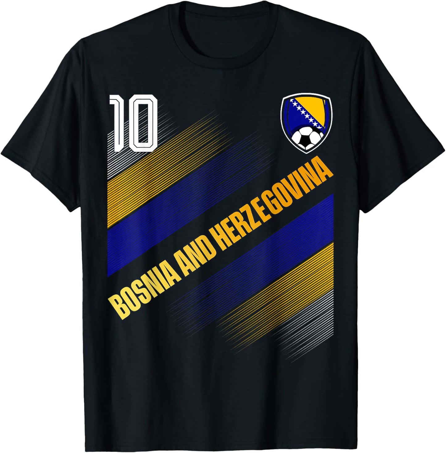 Bosnia and Herzegovina Flag Bosnian Pride Lovers T-Shirt - T-Shirt | Black