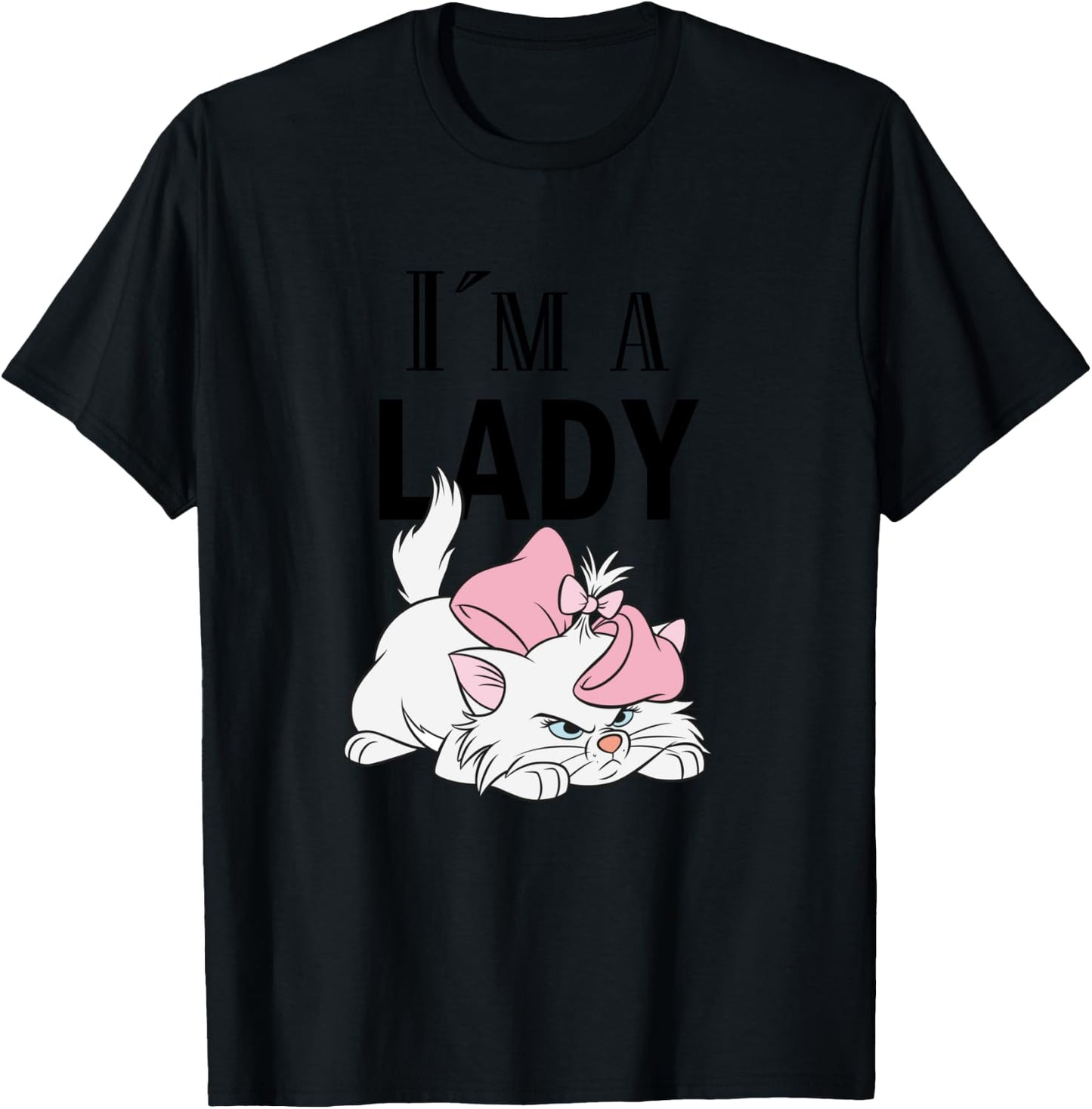 Aristocats, I'm a Lady Cat , Blue, S T-Shirt - T-Shirt | Black