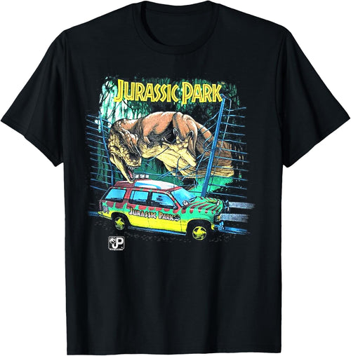 Jurassic Park Vintage Safari Drive Scene