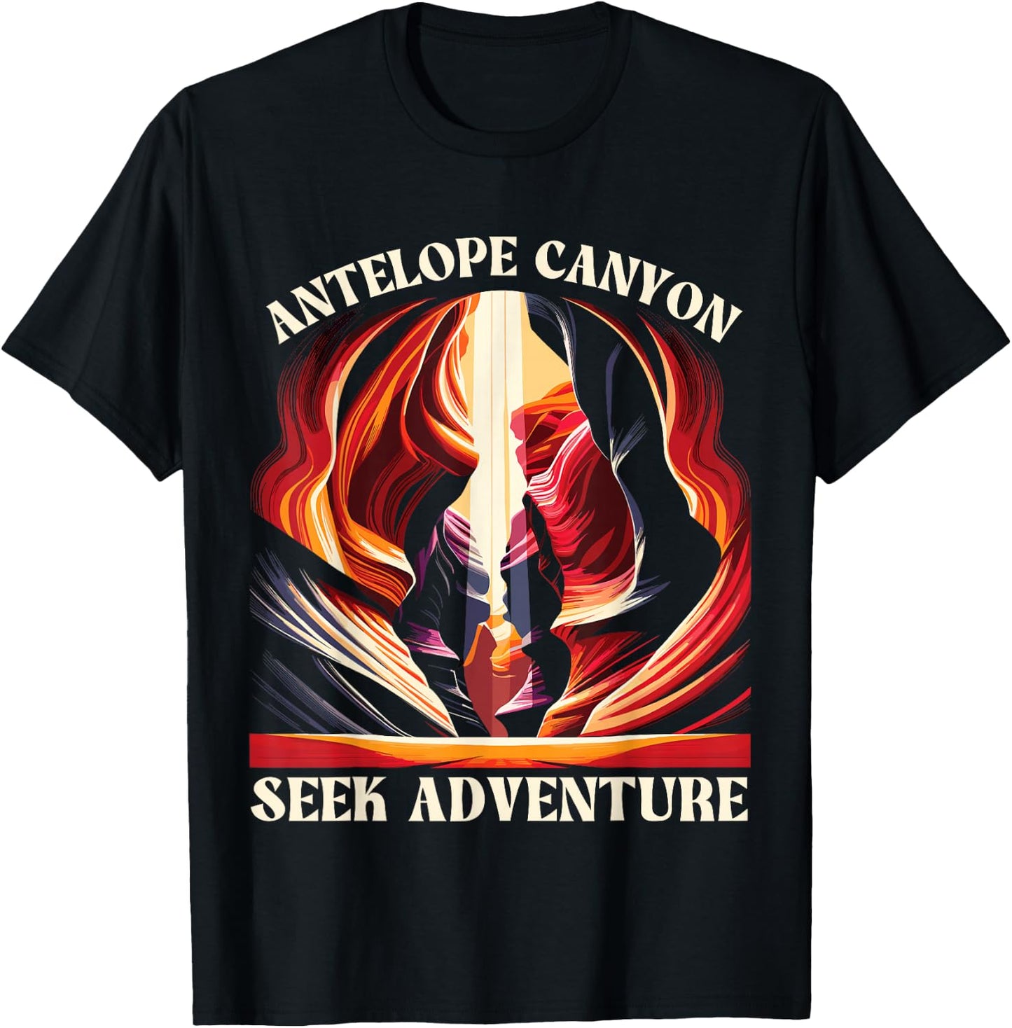 Antelope Canyon Arizona, Antelope Canyon T-Shirt - T-Shirt | Black