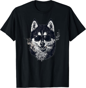 Lustiger Hund mit Aufschrift "Best Husky Dad Ever" für Männer und Jungen T-Shirt - T-Shirt | Black