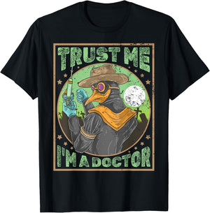 Horrorfilm Filmfestival + Halloween Clown Horror Pest Doktor T-Shirt - T-Shirt | Black