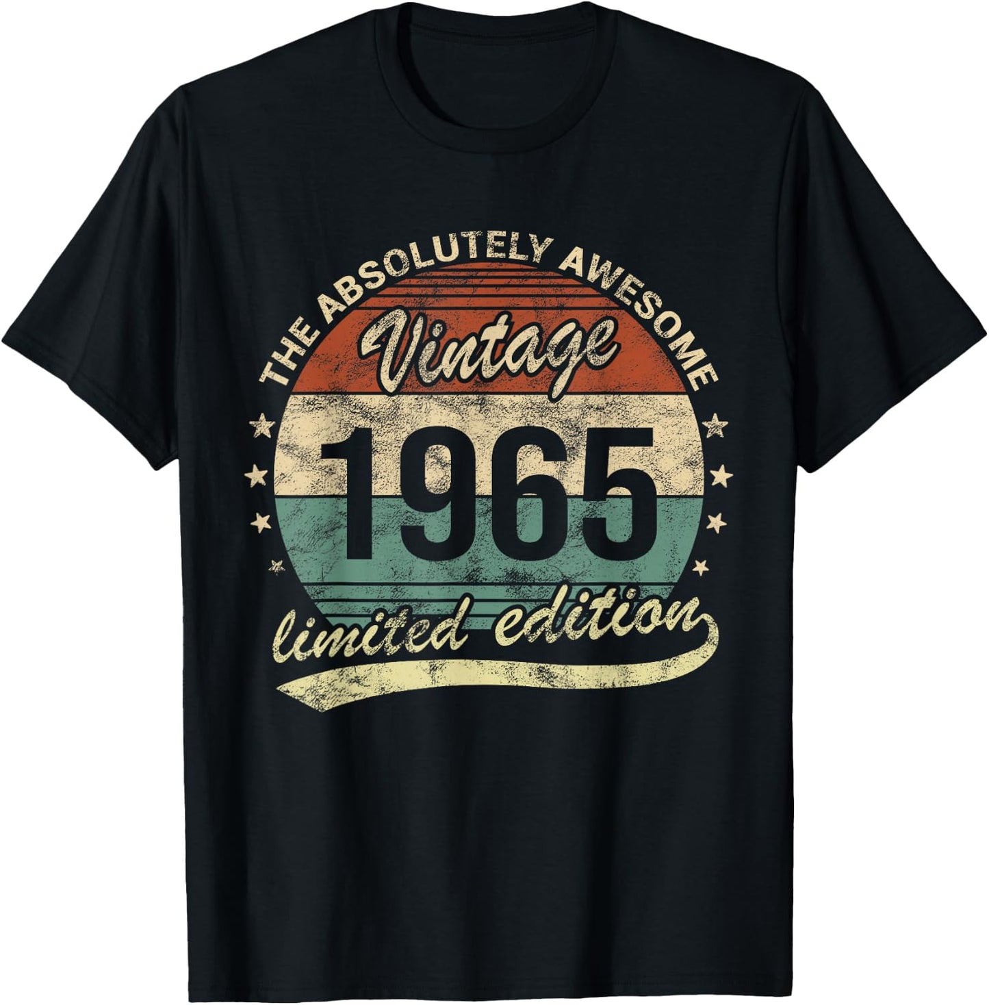 Absolut Fantastischer Jahrgang 1965 Man Woman Birthday , black T-Shirt - T-Shirt | Black