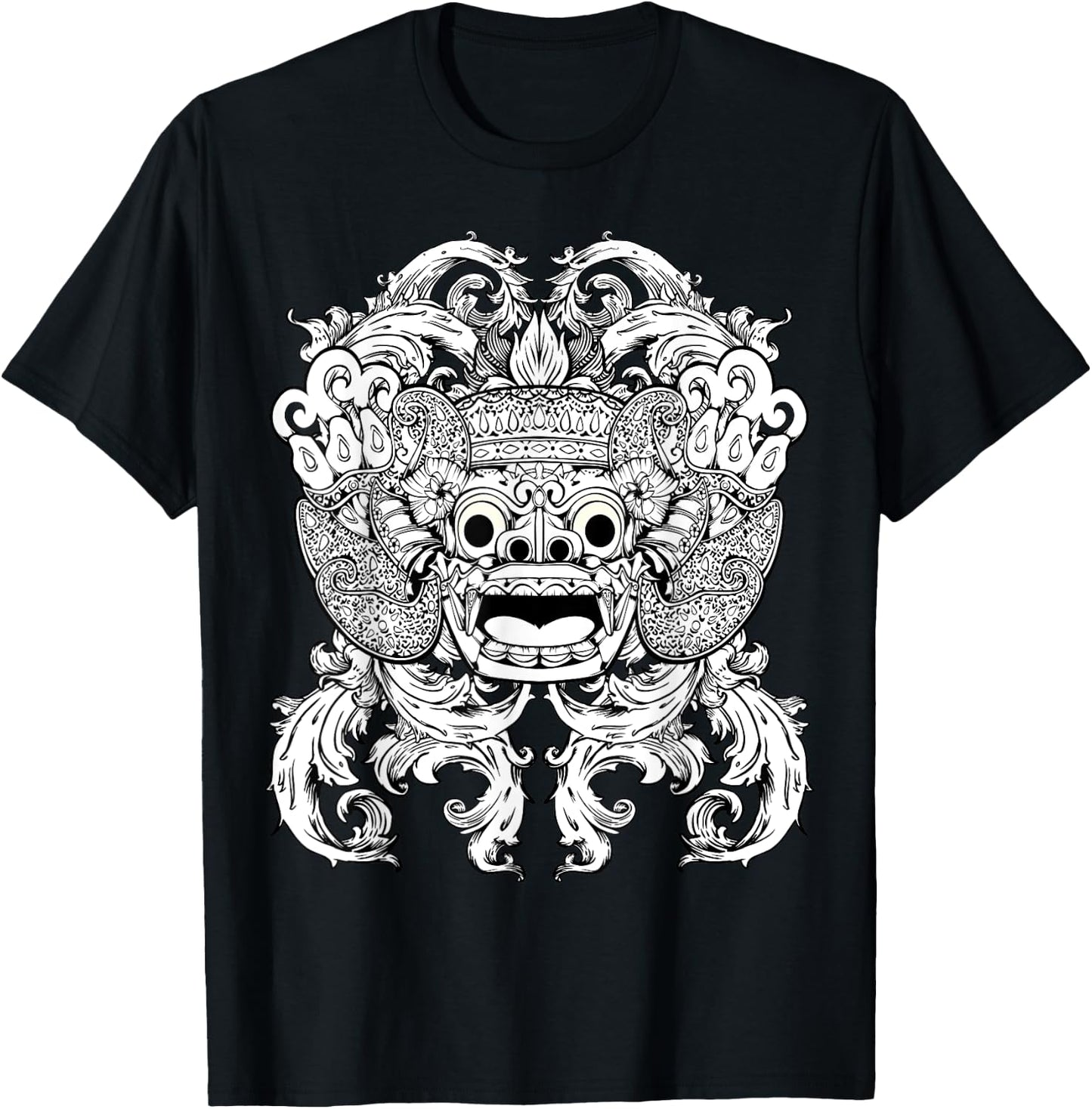Barong Bali Indonesia Balinese Culture Dance Character Hindu T-Shirt - T-Shirt | Black