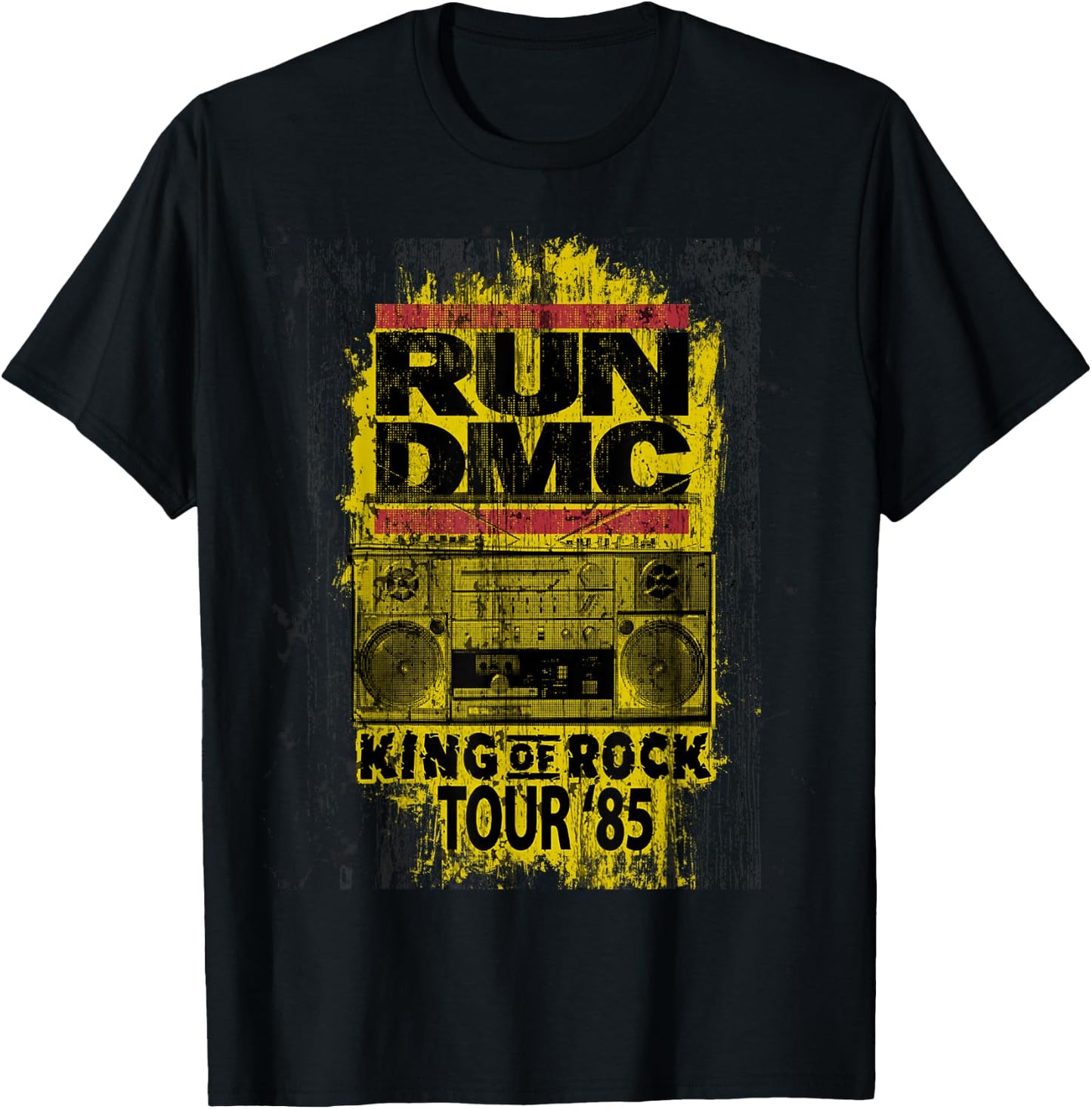 Run DMC King of Rock Tour T-Shirt - T-Shirt | Black