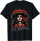 La Catrina Cool Dia De Los Muertos Design La Catrina , black T-Shirt - T-Shirt | Black