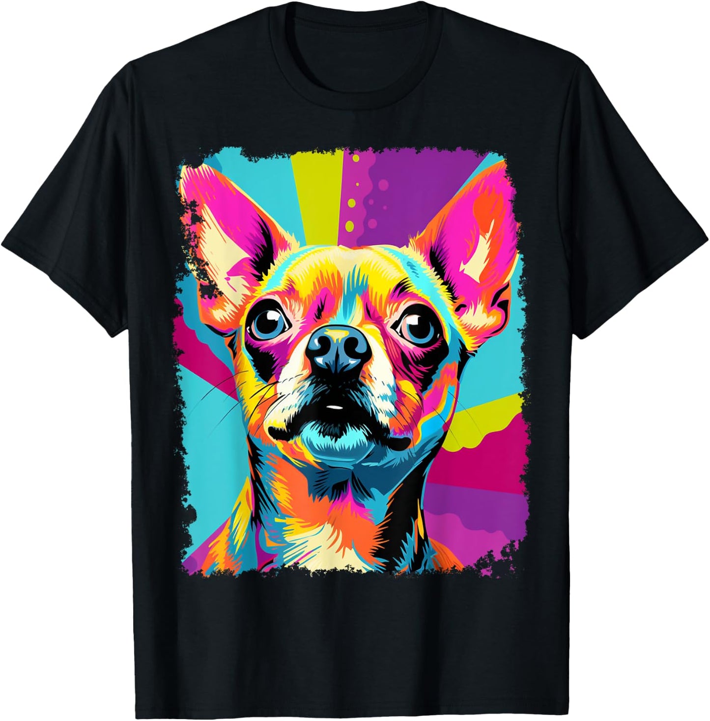Pop Art Chihuahua T-Shirt - T-Shirt | Black