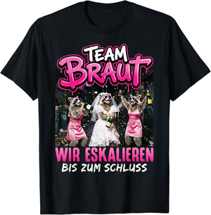JGA Frauen Junggesellenabschied Frauen Polterabend T-Shirt - T-Shirt | Black