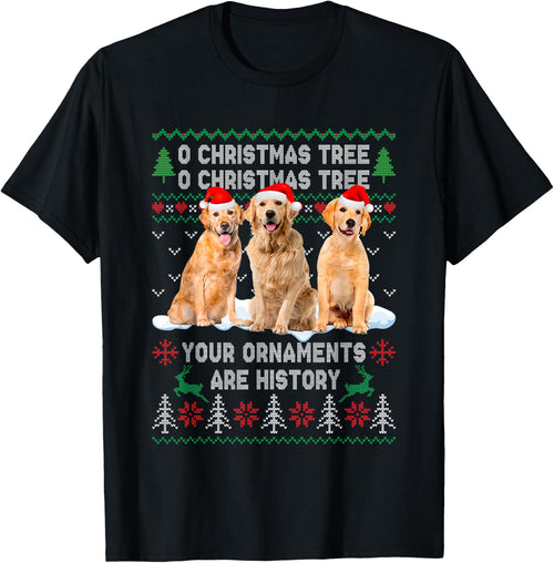 Cute Golden Retriever Dog Oh Christmas Tree Ugly Xmas Men Women Kids