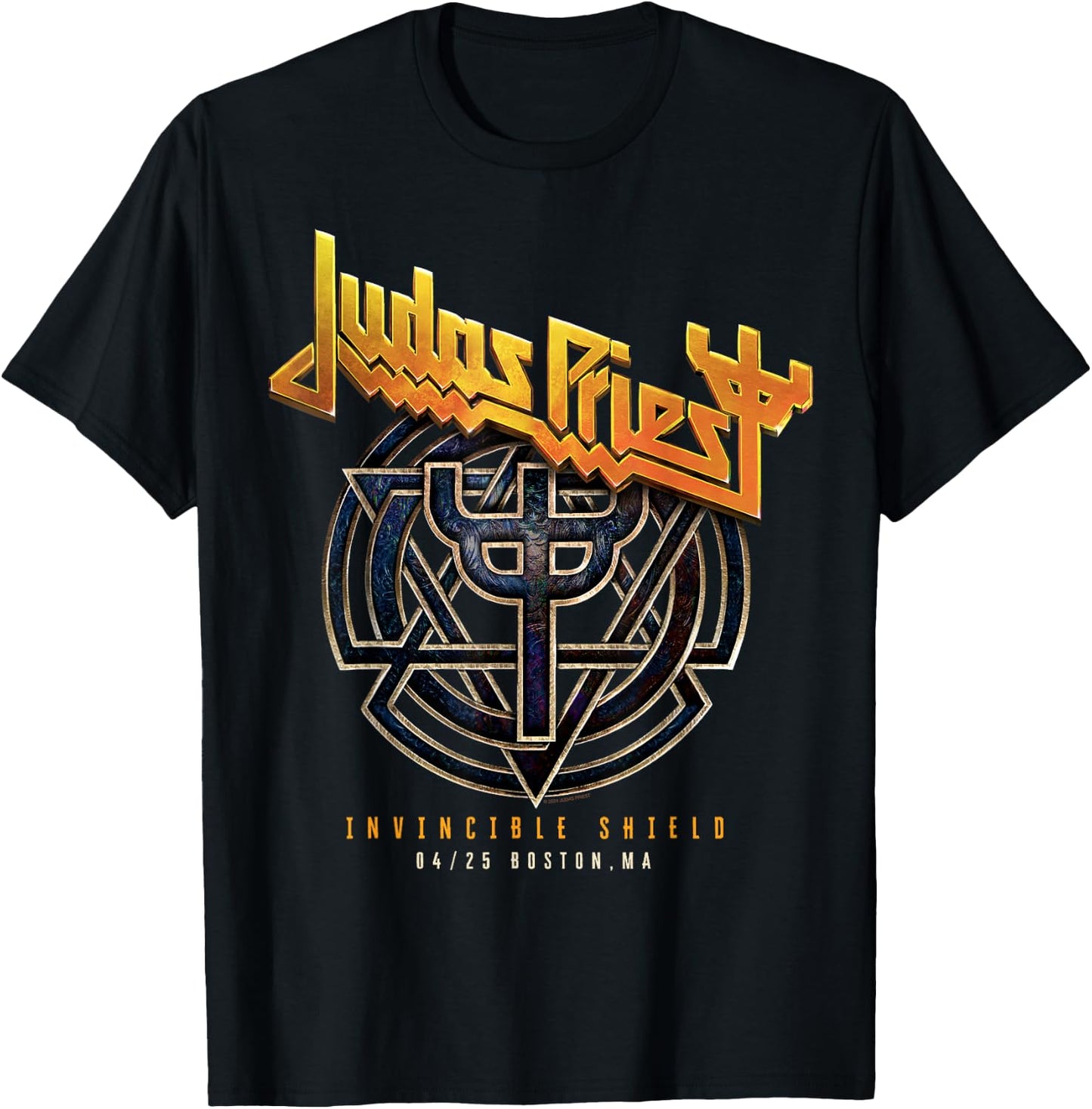 Judas Priest Invincible Shield Tour 2024 Boston T-Shirt - T-Shirt | Black