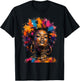Juneteenth Black Queen Afro African Melanin Drippin T-Shirt - T-Shirt | Black